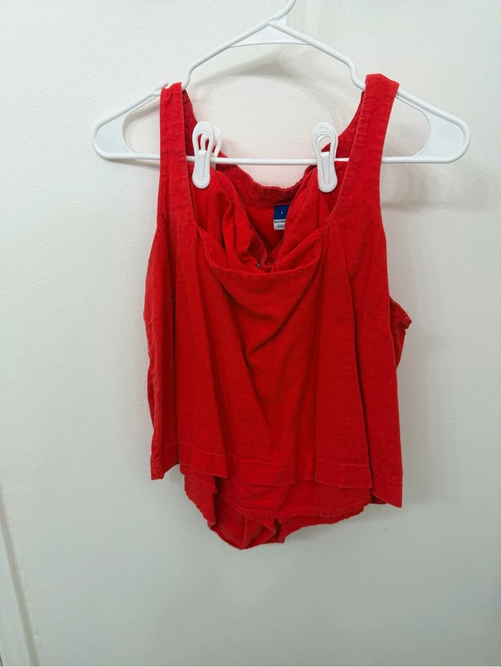 Old Navy Square Neck Red Matching Set